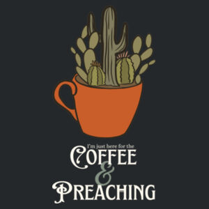 Coffee & Preaching - Unisex Heavyweight Tee - Comfort Colors - Garment-Dyed Heavyweight T-Shirt Design