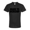 Unisex Poly-Rich V-Neck T-Shirt Thumbnail